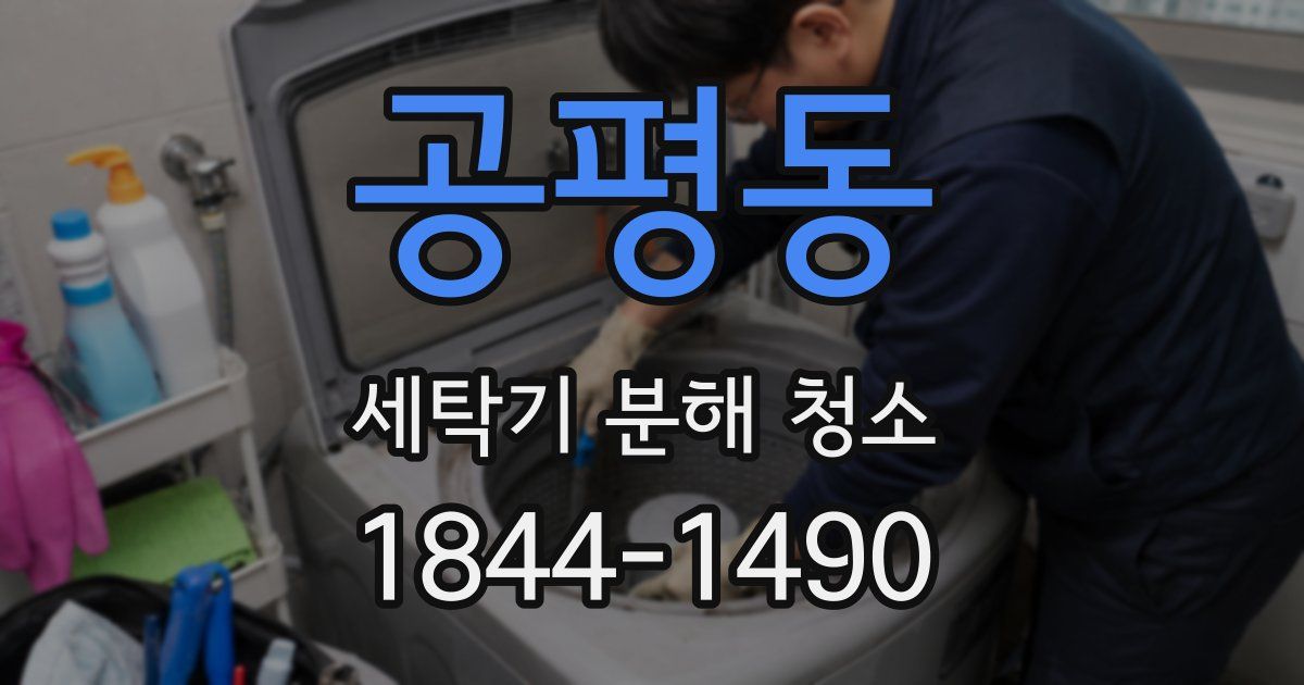 공평동 세탁기 분해 청소