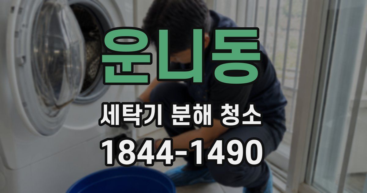 운니동 세탁기 분해 청소