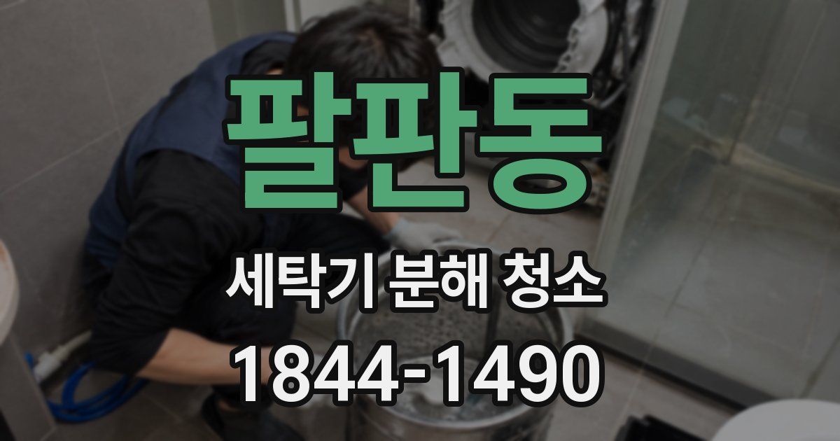 팔판동 세탁기 분해 청소