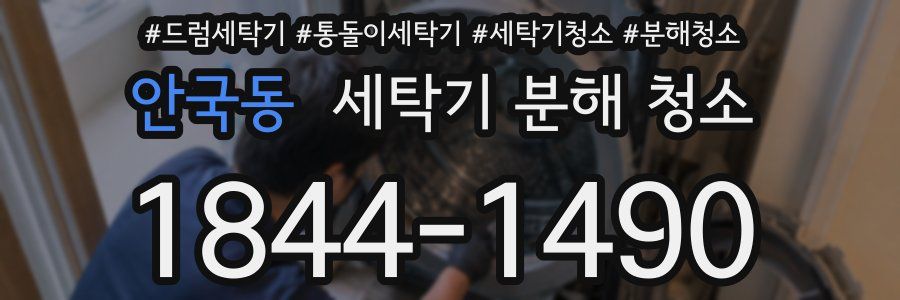 안국동 세탁기 분해 청소