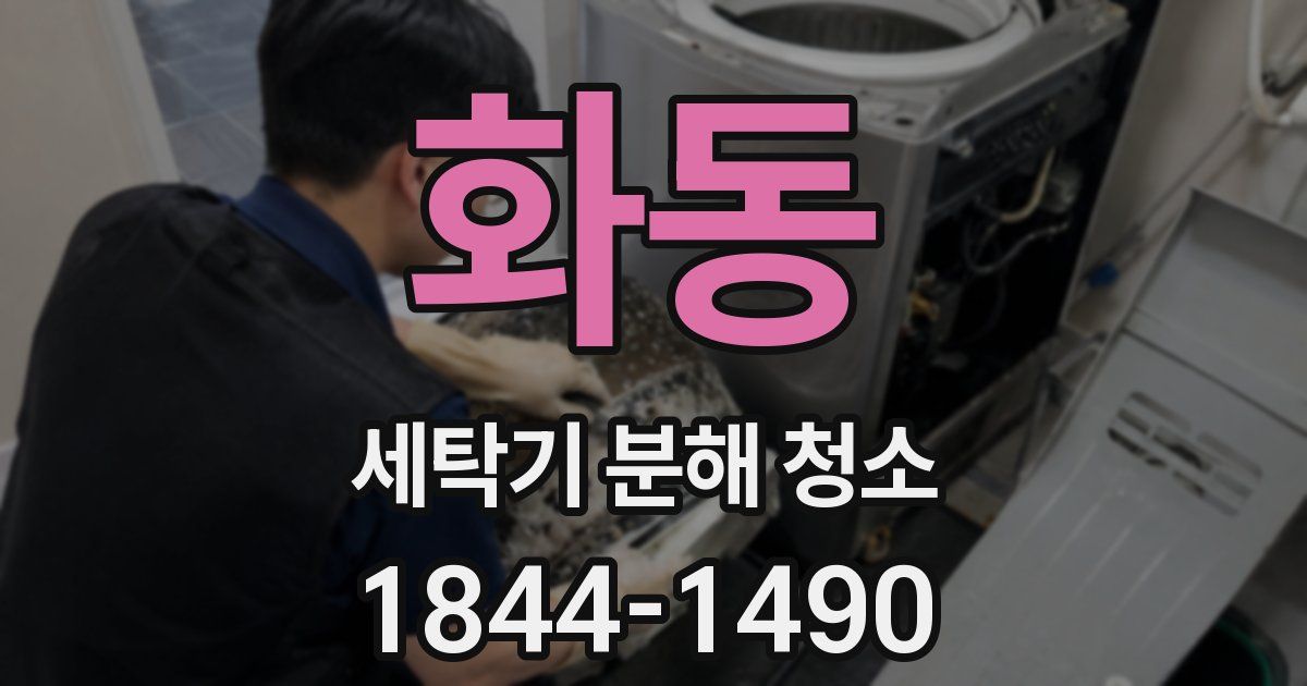 화동 세탁기 분해 청소