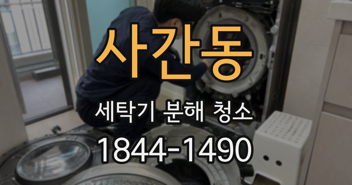 사간동 세탁기 분해 청소