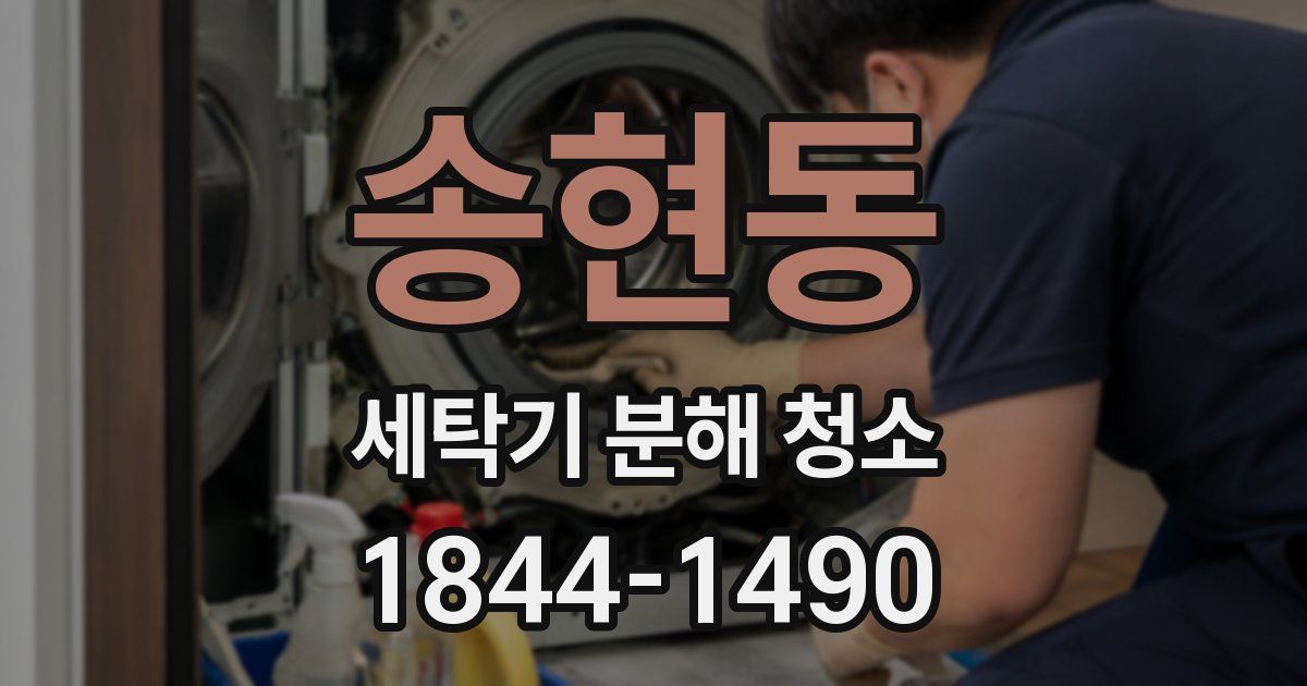 송현동 세탁기 분해 청소