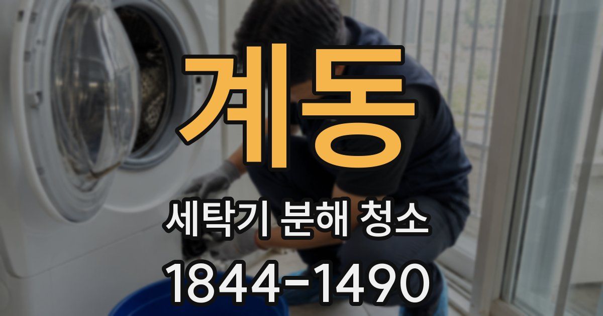 계동 세탁기 분해 청소