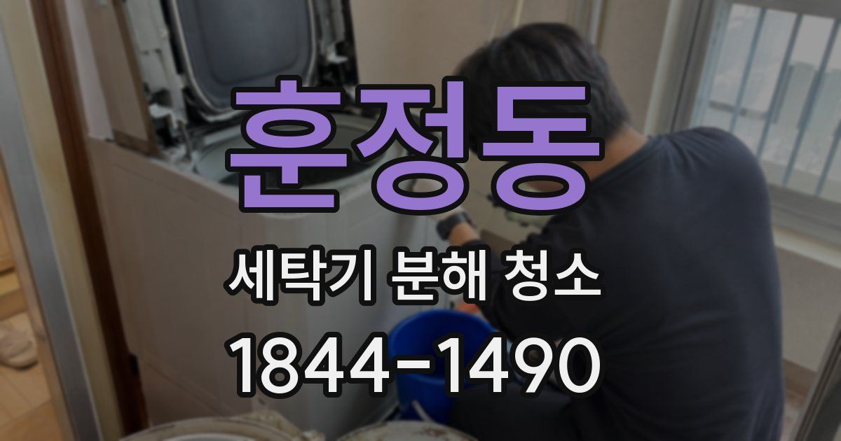 훈정동 세탁기 분해 청소