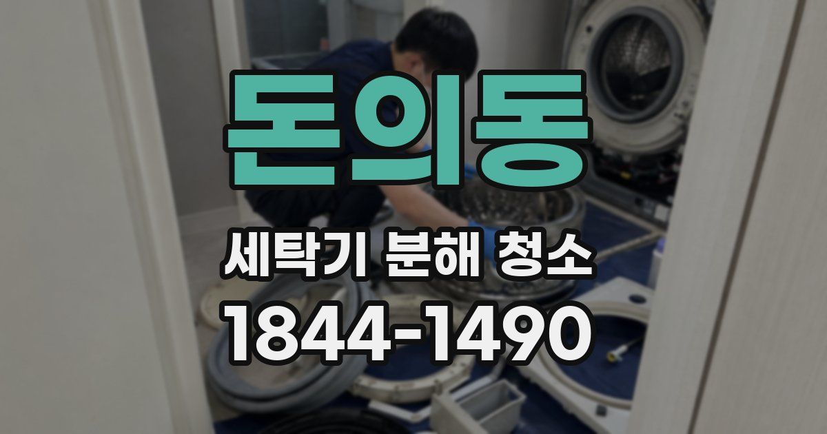 돈의동 세탁기 분해 청소