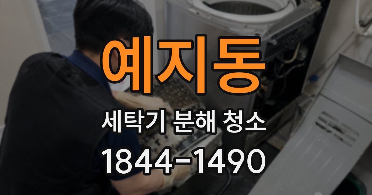 예지동 세탁기 분해 청소