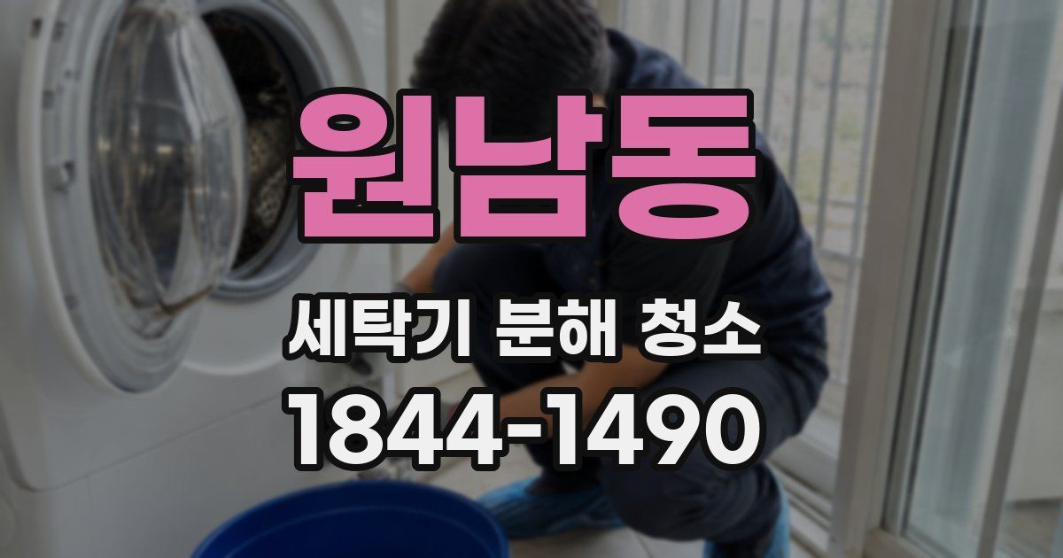 원남동 세탁기 분해 청소