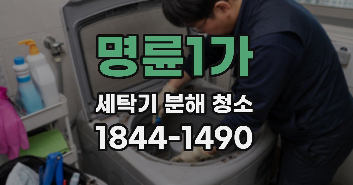 명륜1가 세탁기 분해 청소