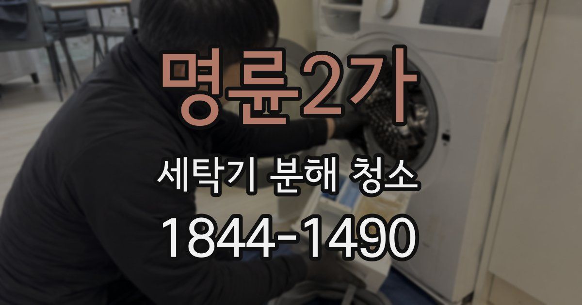 명륜2가 세탁기 분해 청소