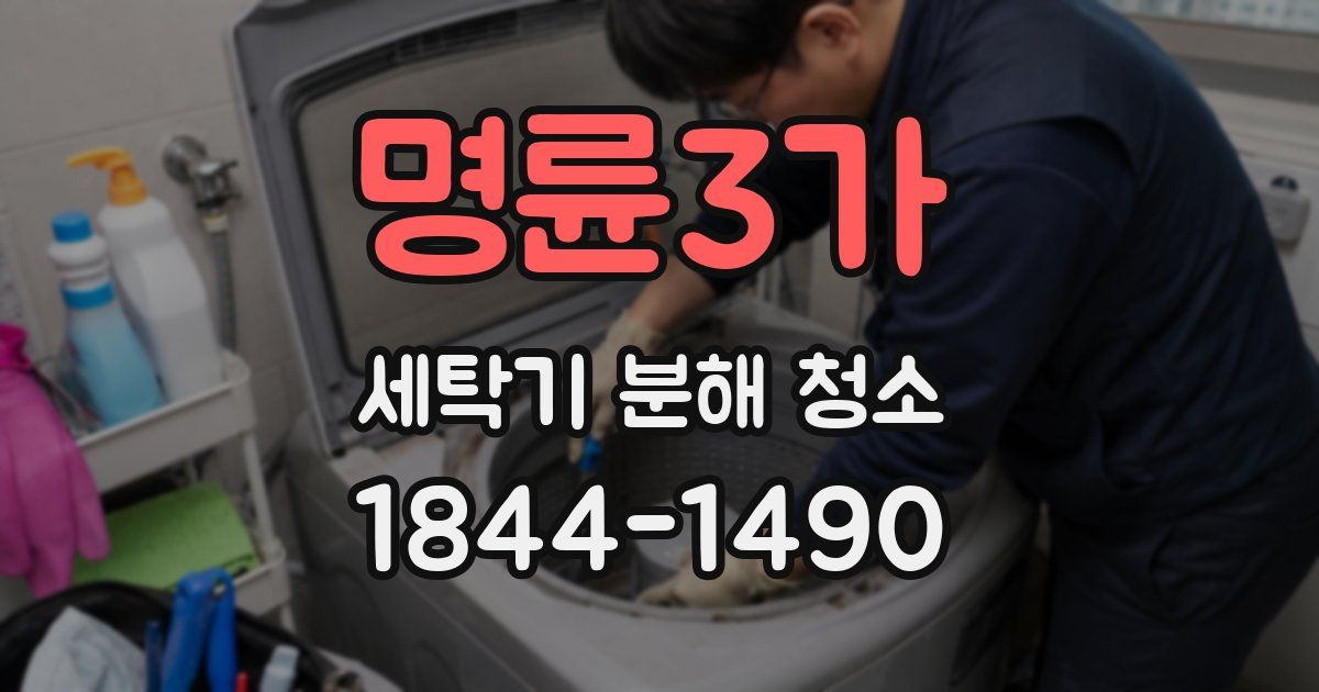 명륜3가 세탁기 분해 청소