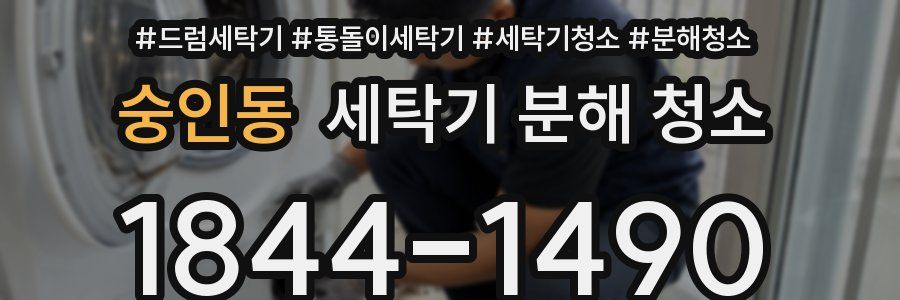 숭인동 세탁기 분해 청소