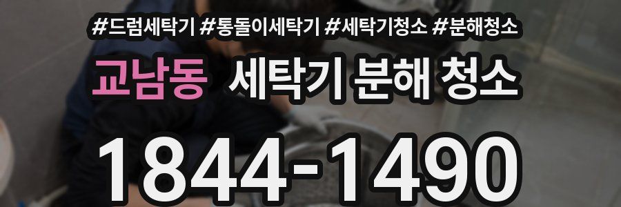 교남동 세탁기 분해 청소