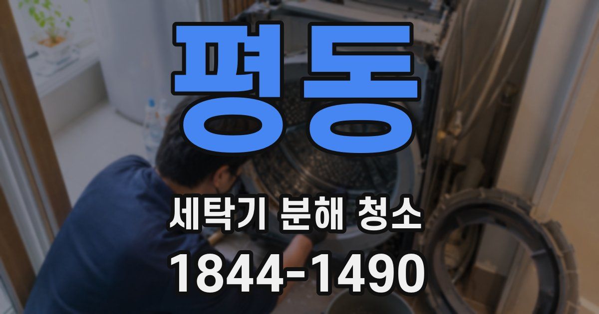 평동 세탁기 분해 청소
