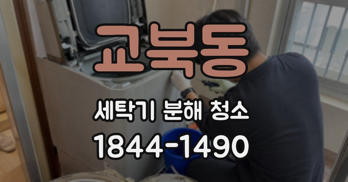 교북동 세탁기 분해 청소