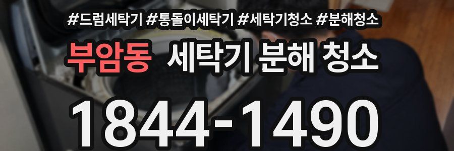 부암동 세탁기 분해 청소