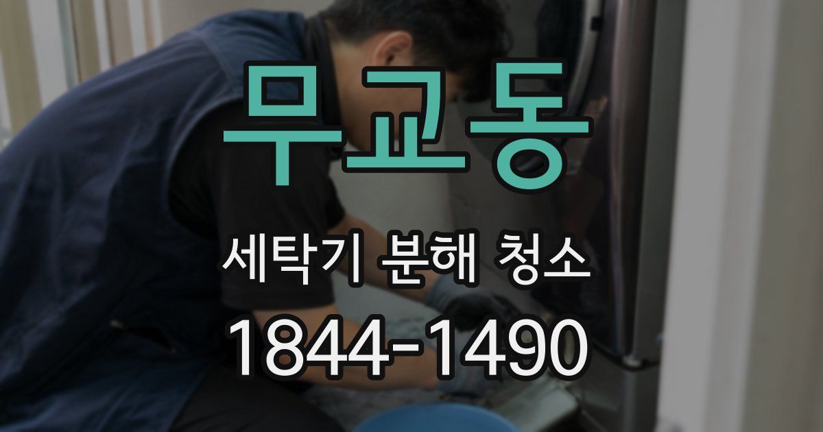 무교동 세탁기 분해 청소