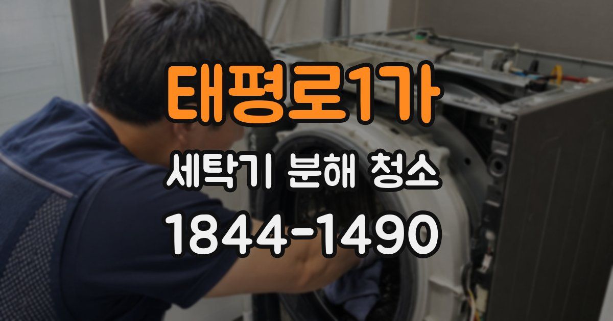 태평로1가 세탁기 분해 청소