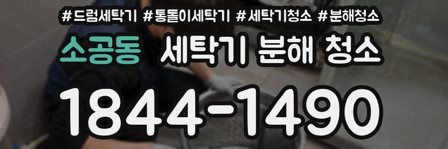 소공동 세탁기 분해 청소