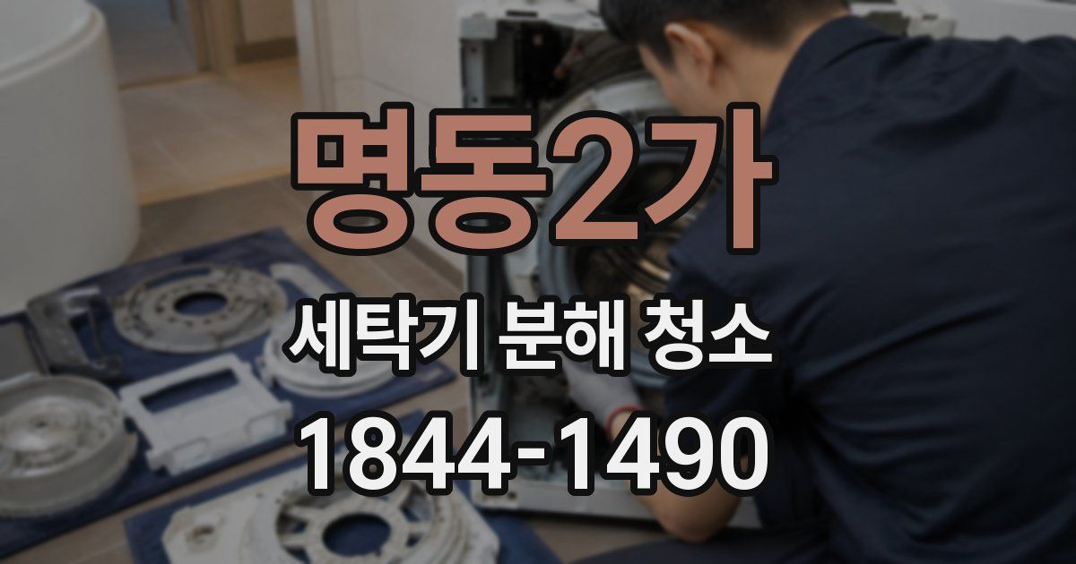 명동2가 세탁기 분해 청소