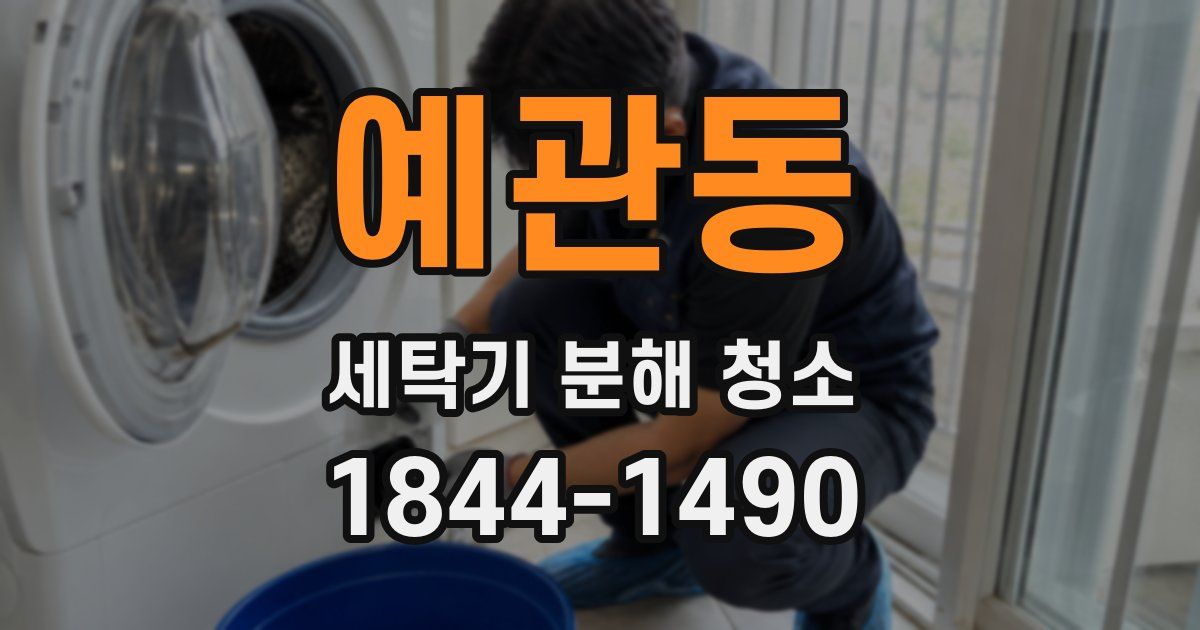 예관동 세탁기 분해 청소