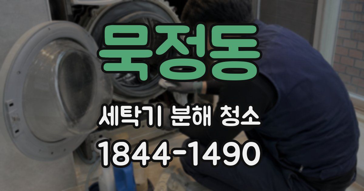 묵정동 세탁기 분해 청소