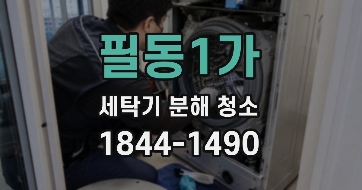 필동1가 세탁기 분해 청소