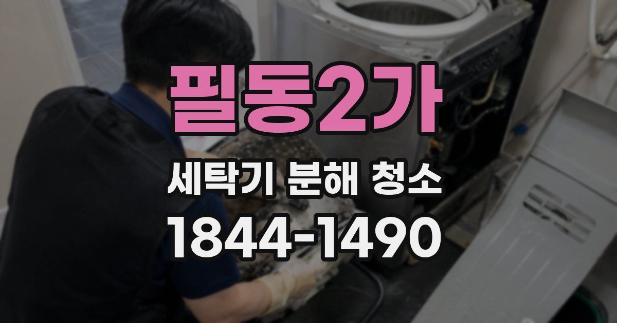 필동2가 세탁기 분해 청소