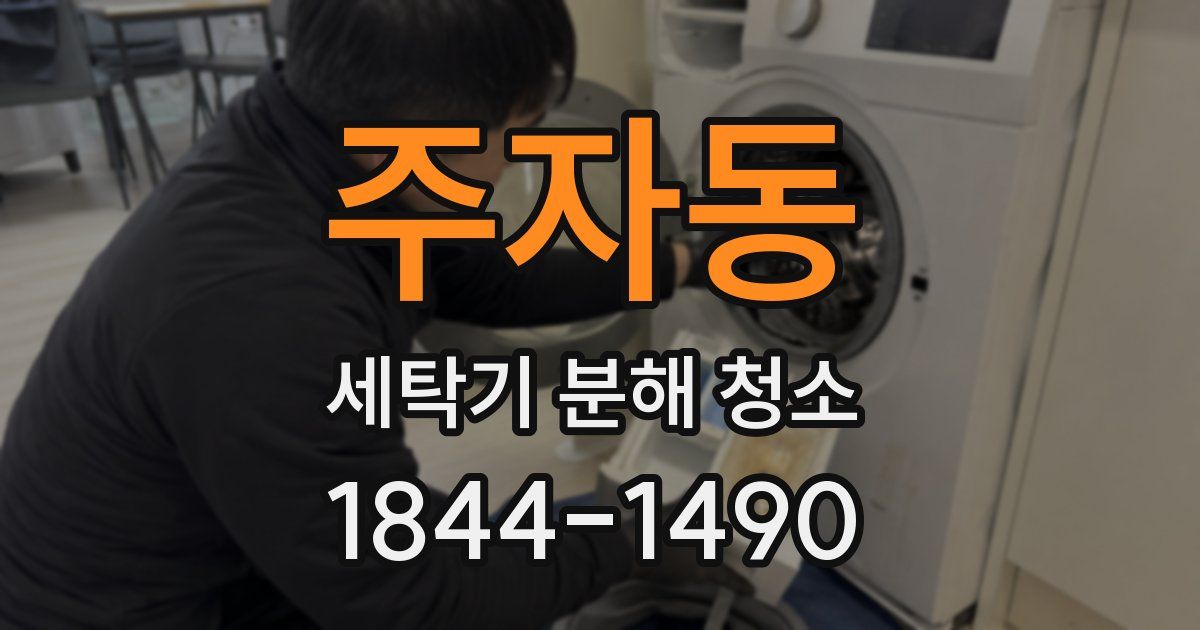 주자동 세탁기 분해 청소