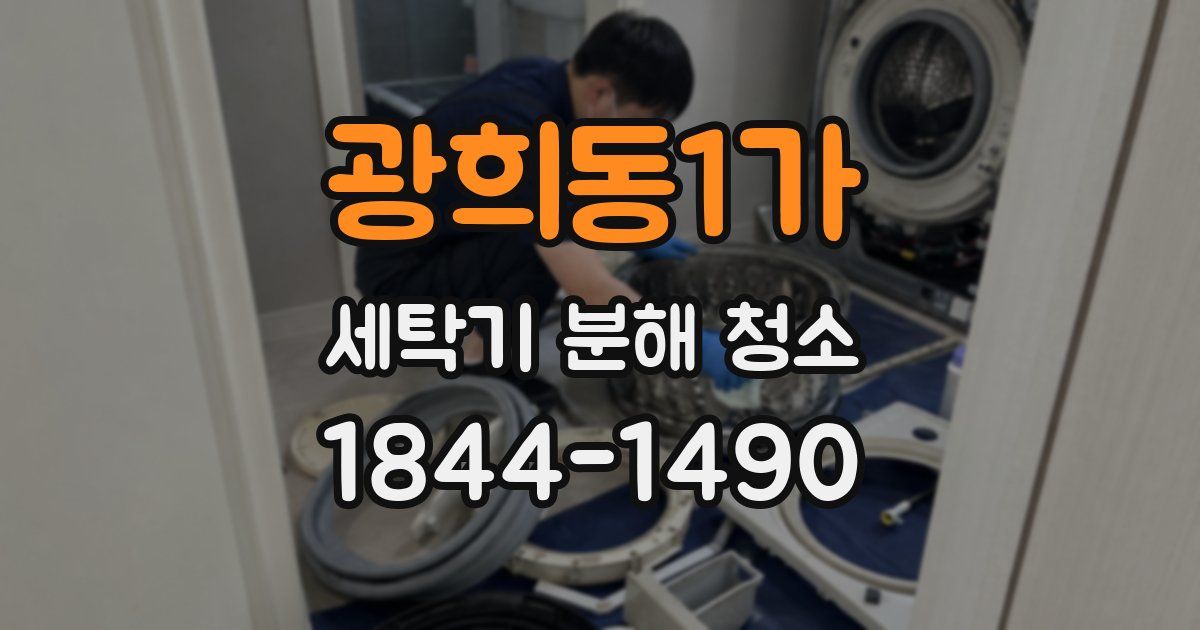광희동1가 세탁기 분해 청소
