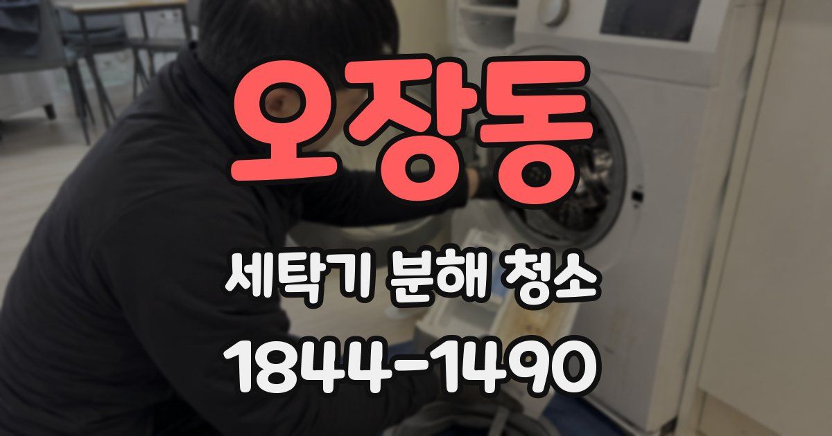 오장동 세탁기 분해 청소