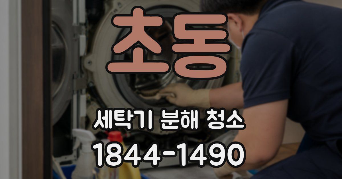 초동 세탁기 분해 청소