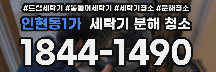 인현동1가 세탁기 분해 청소
