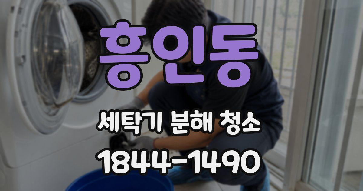 흥인동 세탁기 분해 청소