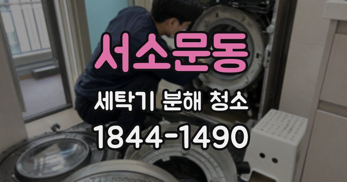 서소문동 세탁기 분해 청소