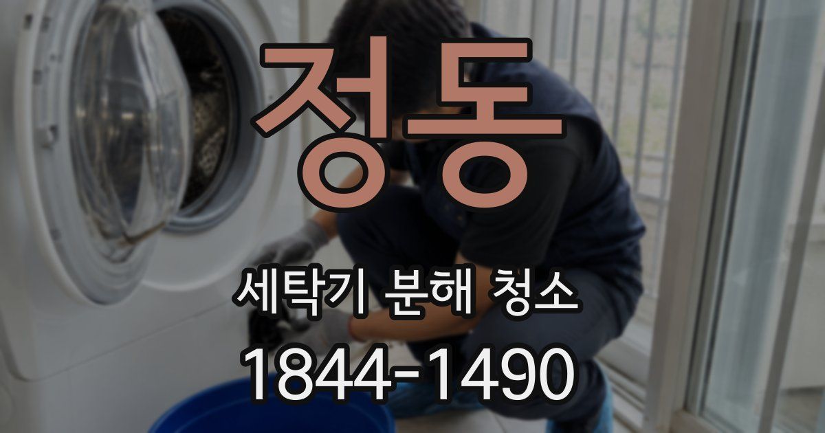 정동 세탁기 분해 청소