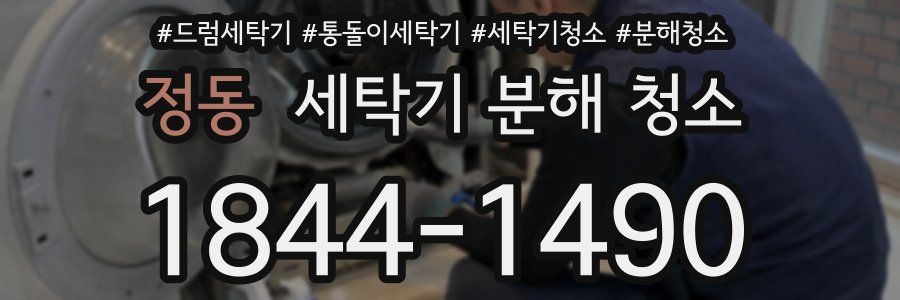 정동 세탁기 분해 청소