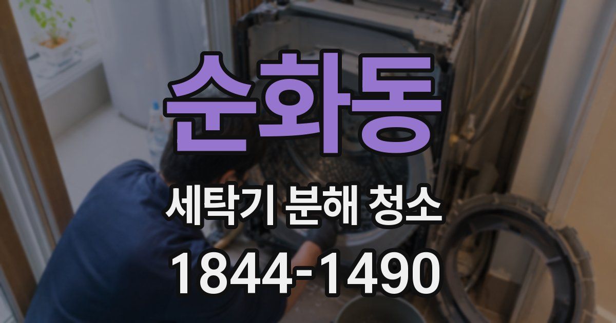 순화동 세탁기 분해 청소