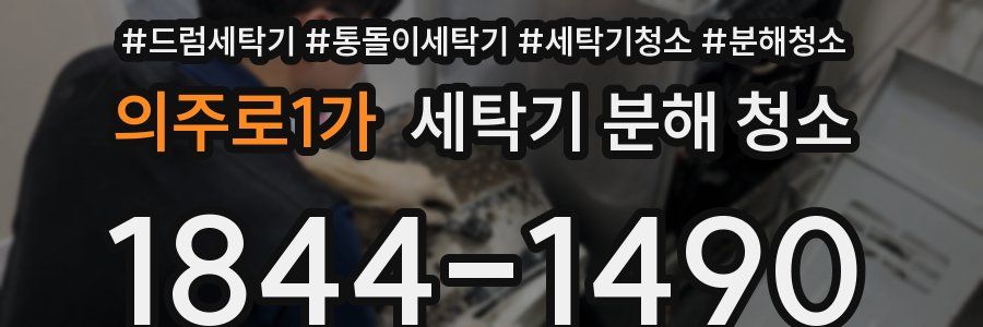의주로1가 세탁기 분해 청소