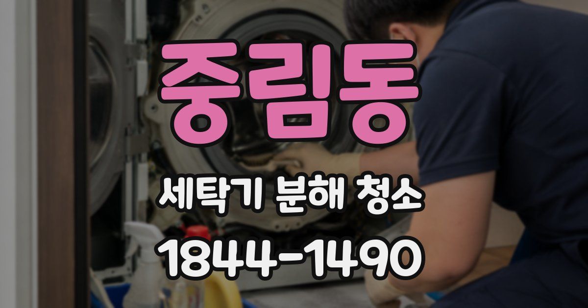 중림동 세탁기 분해 청소