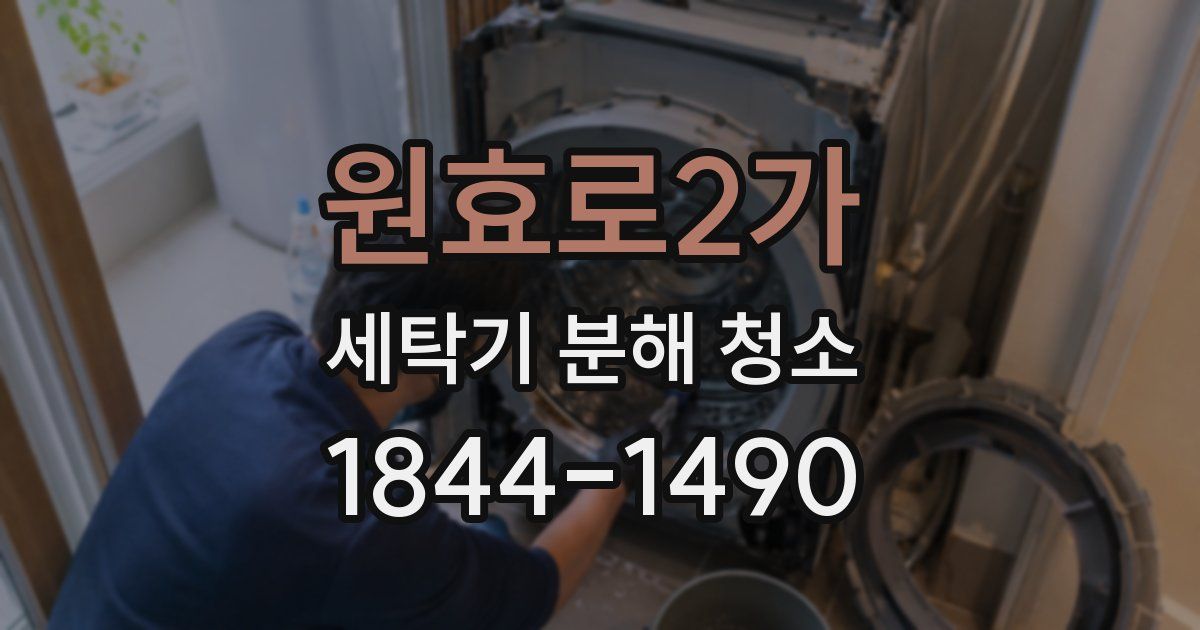 원효로2가 세탁기 분해 청소
