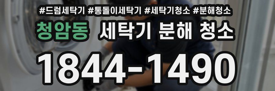 청암동 세탁기 분해 청소
