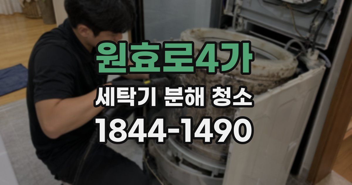 원효로4가 세탁기 분해 청소