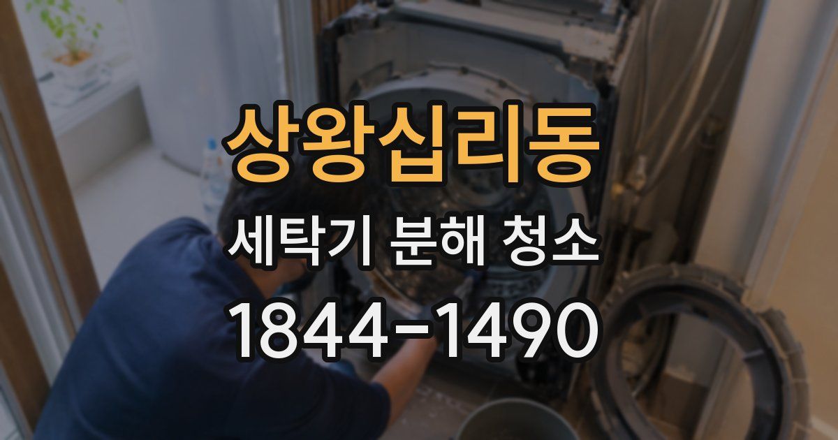 상왕십리동 세탁기 분해 청소