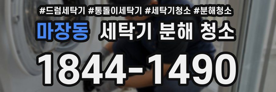 마장동 세탁기 분해 청소