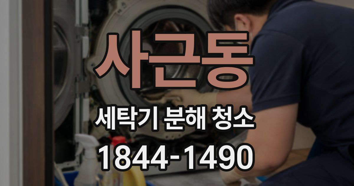 사근동 세탁기 분해 청소