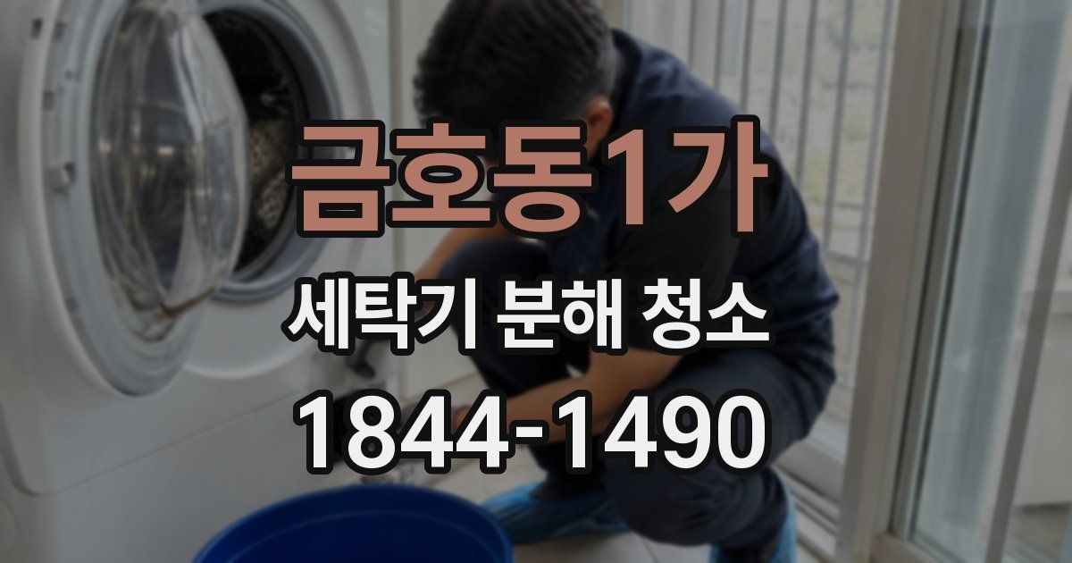 금호동1가 세탁기 분해 청소