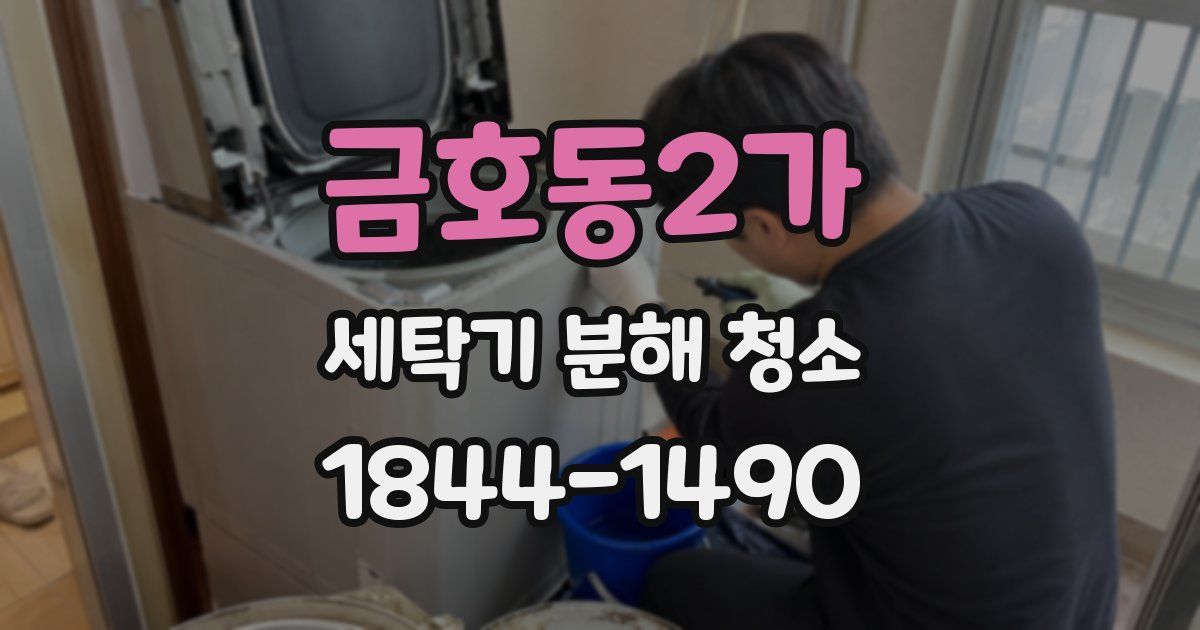 금호동2가 세탁기 분해 청소