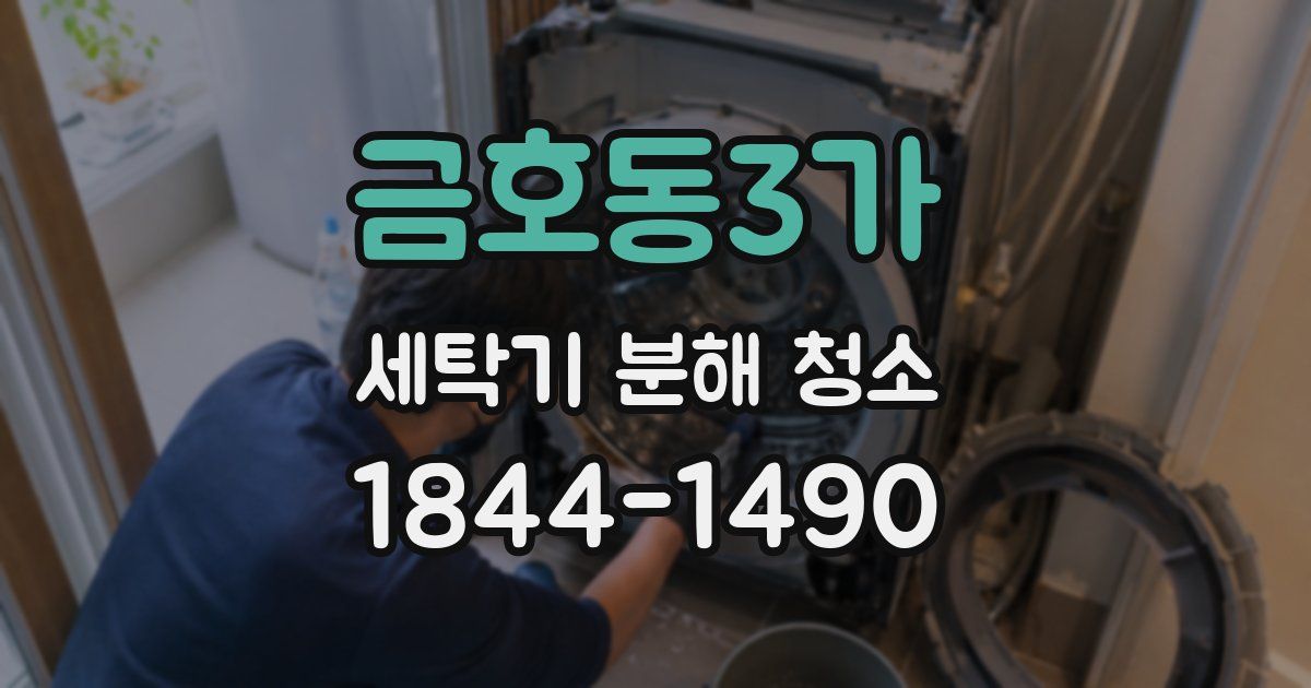 금호동3가 세탁기 분해 청소