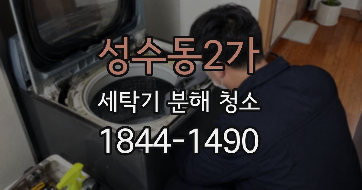 성수동2가 세탁기 분해 청소